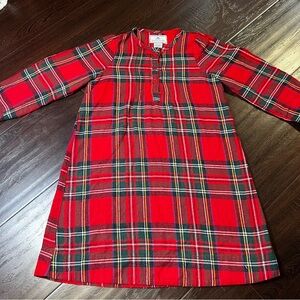 Petite Plum Plaid Red Kids Pajamas Nightgown Toddler 3T